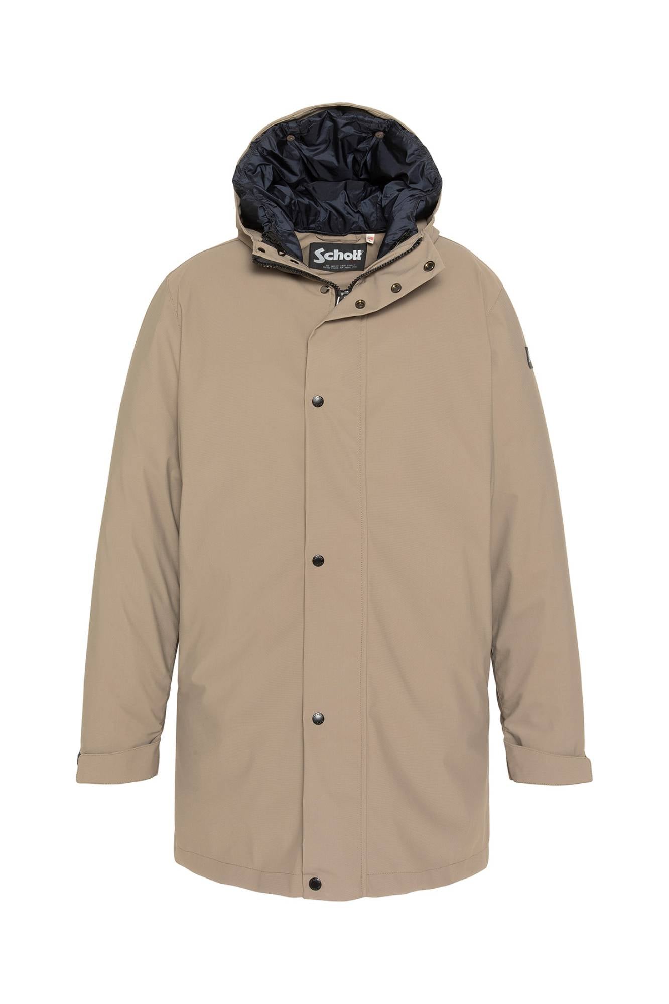 Herren Mantel Schott CANTON DARK BEIGE NAVY — Ansicht 1