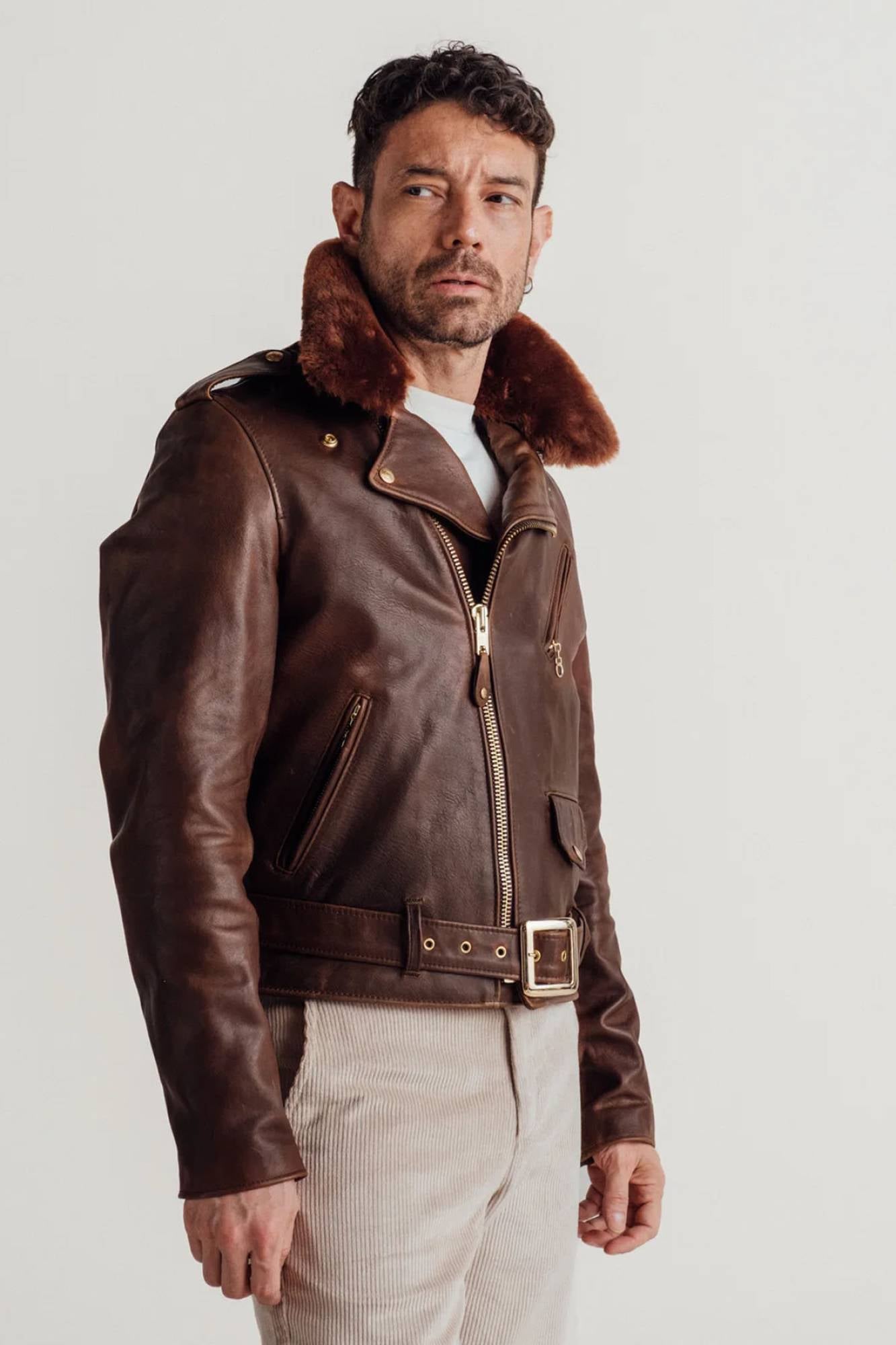 Homme Schott P656H BROWN — vue 2