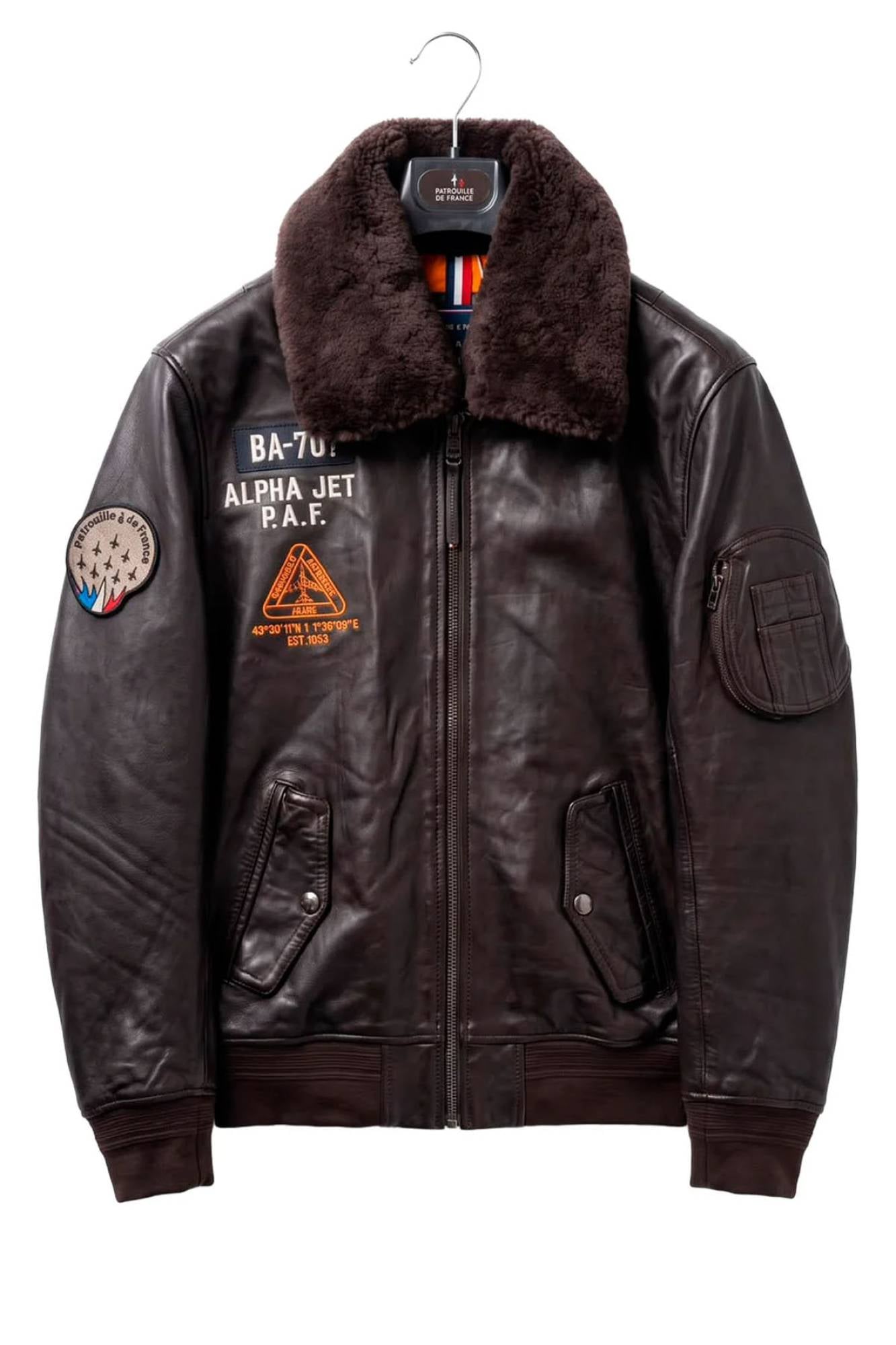  Homme Patrouille De France MA-1 ALPHA BROWN — vue 3