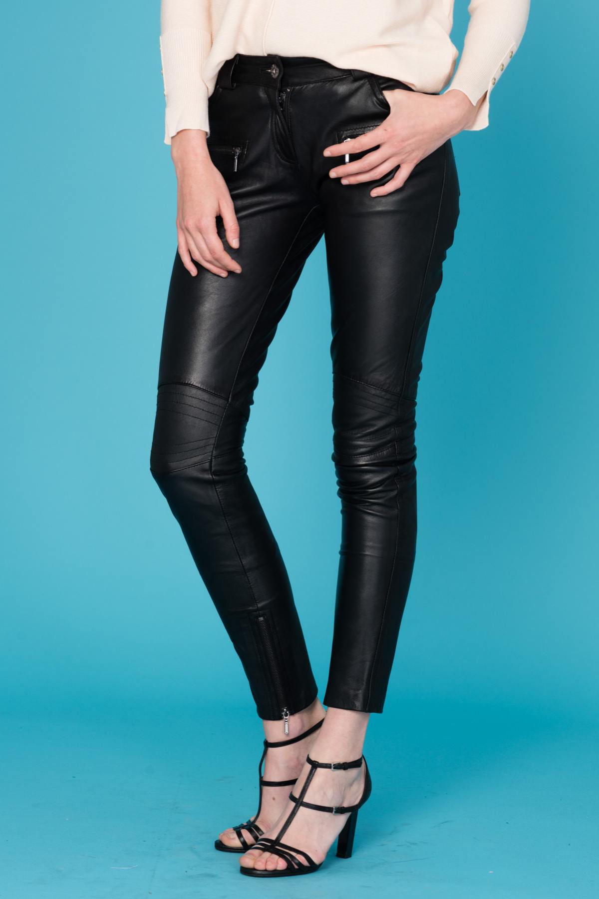 Pantalon Femme Oakwood CARE NOIR Cuir City Com