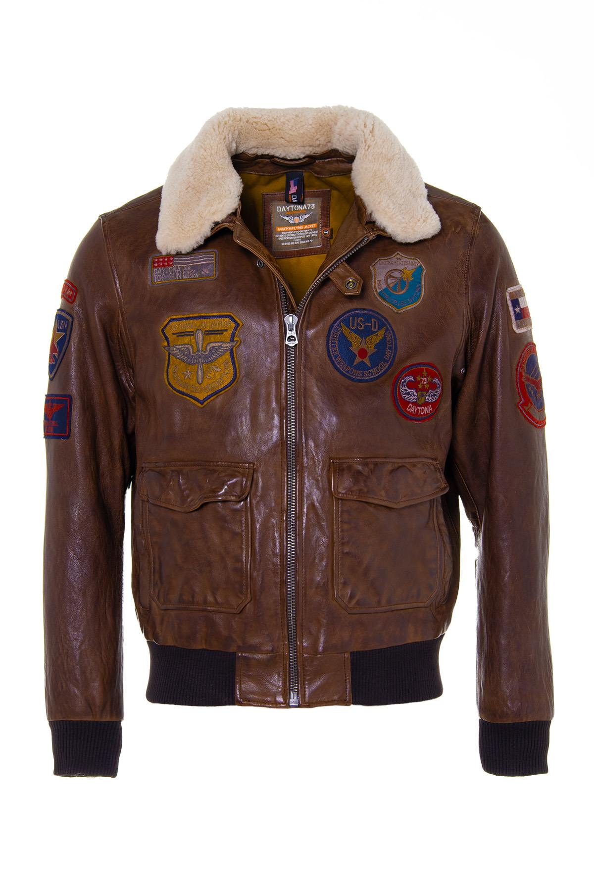 Giacche Uomo Daytona MYTHIC + FUR SHEEP PETROL BISON — vista 5