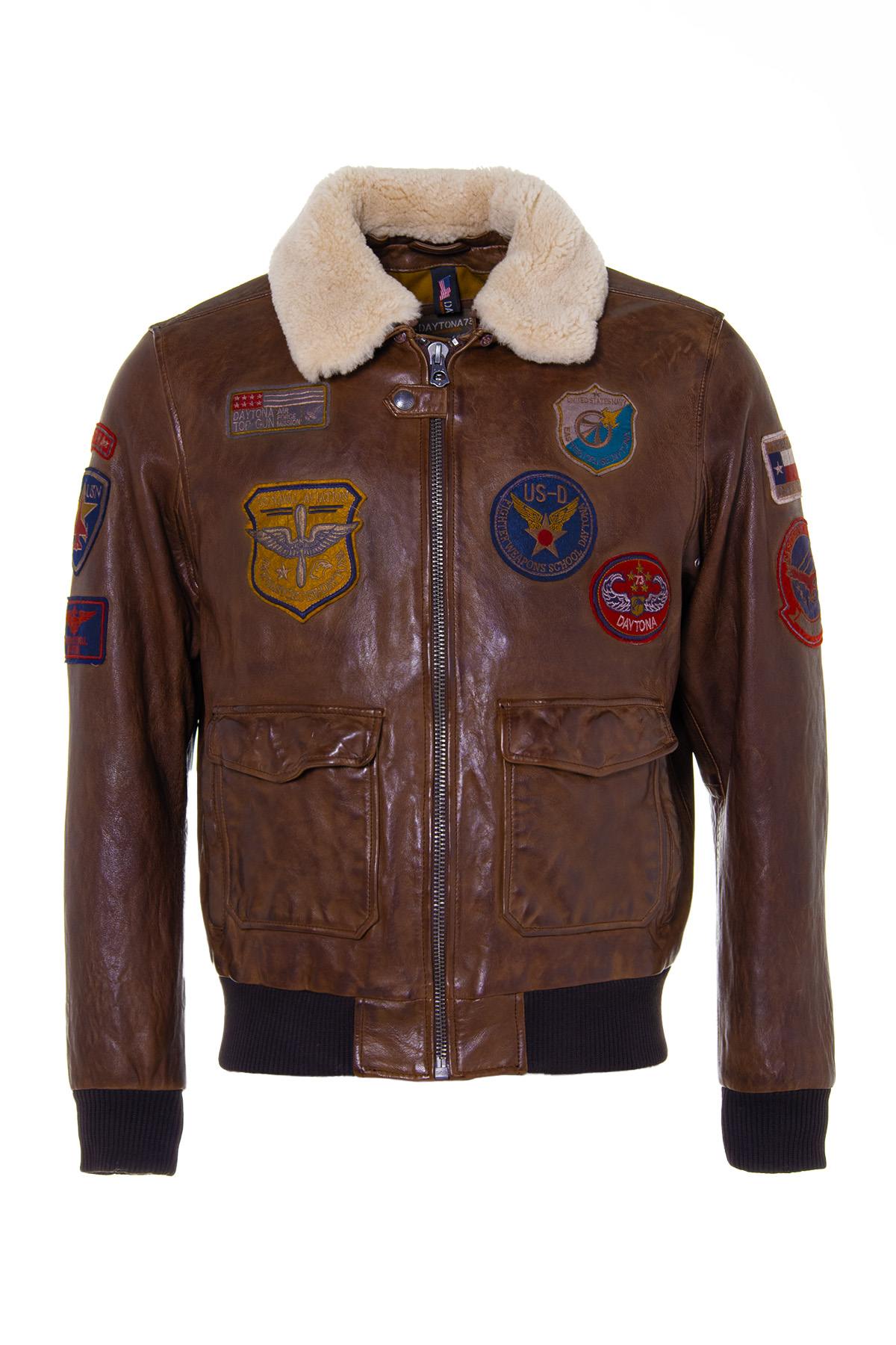 Giacche Uomo Daytona MYTHIC + FUR SHEEP PETROL BISON — vista 6