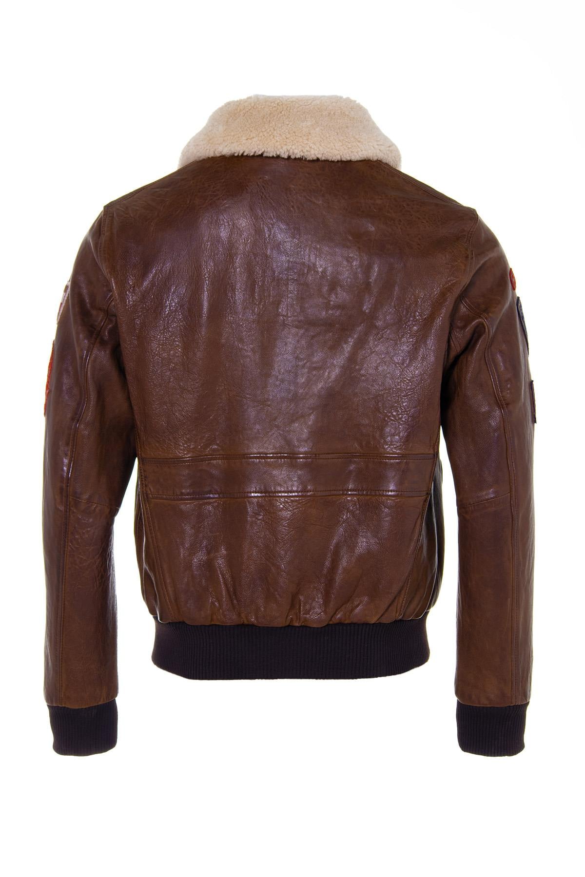 Giacche Uomo Daytona MYTHIC + FUR SHEEP PETROL BISON — vista 7