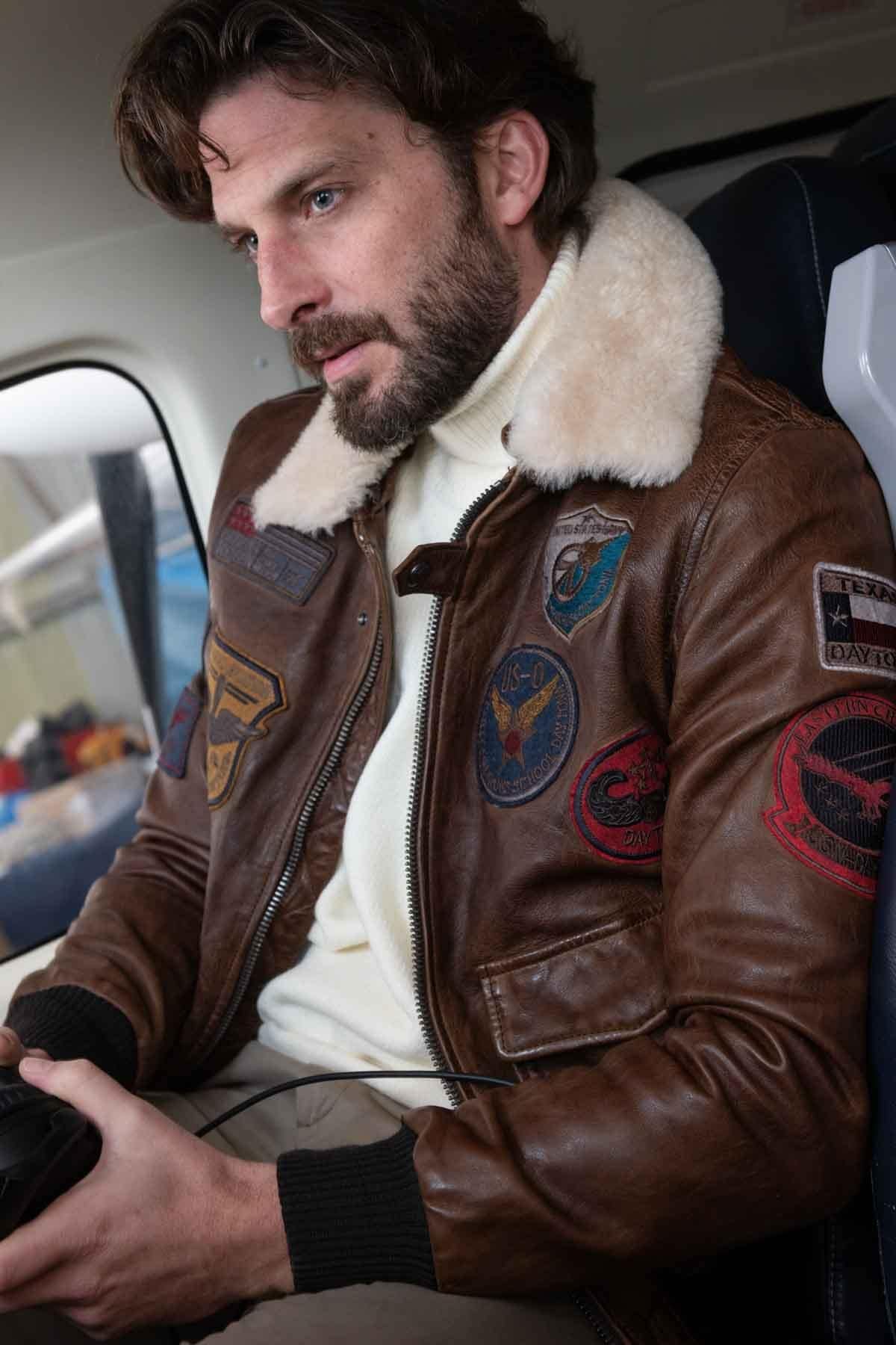 Giacche Uomo Daytona MYTHIC + FUR SHEEP PETROL BISON — vista 1