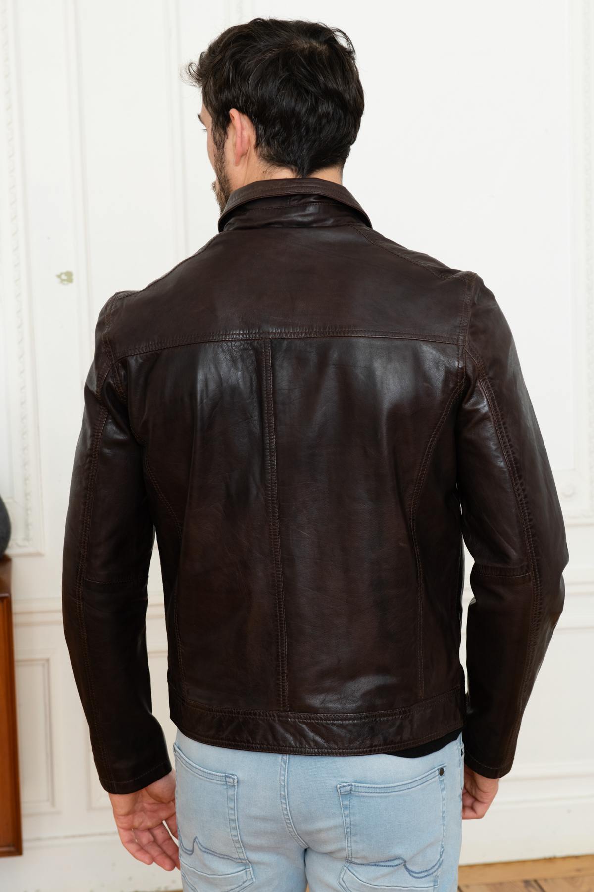 Giacche Uomo Daytona MAJOR SHEEP TIGER REDDISH BROWN — vista 5