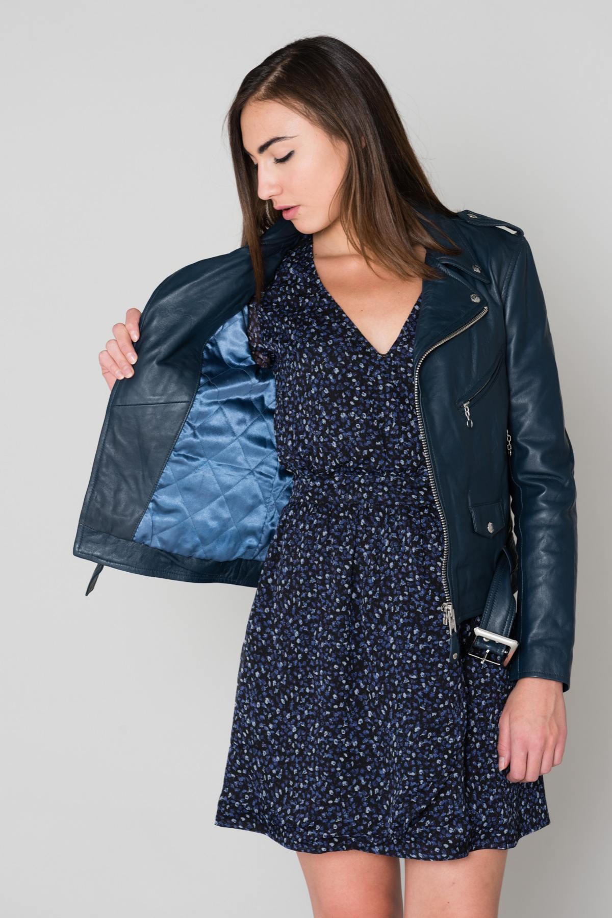 Giacche Donna Schott LCW8600 INDIGO — vista 6