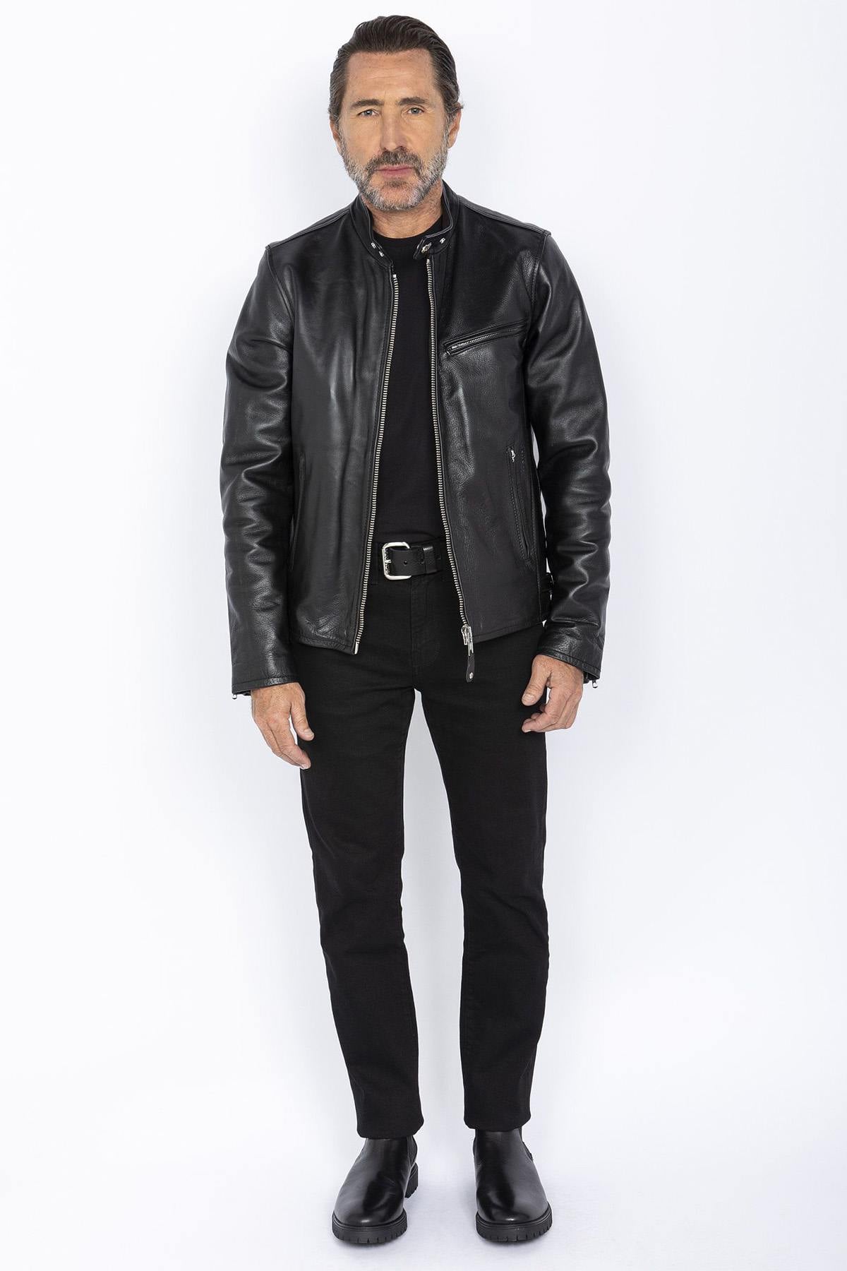 Chaqueta Hombre Schott LC940D BLACK — vista 3