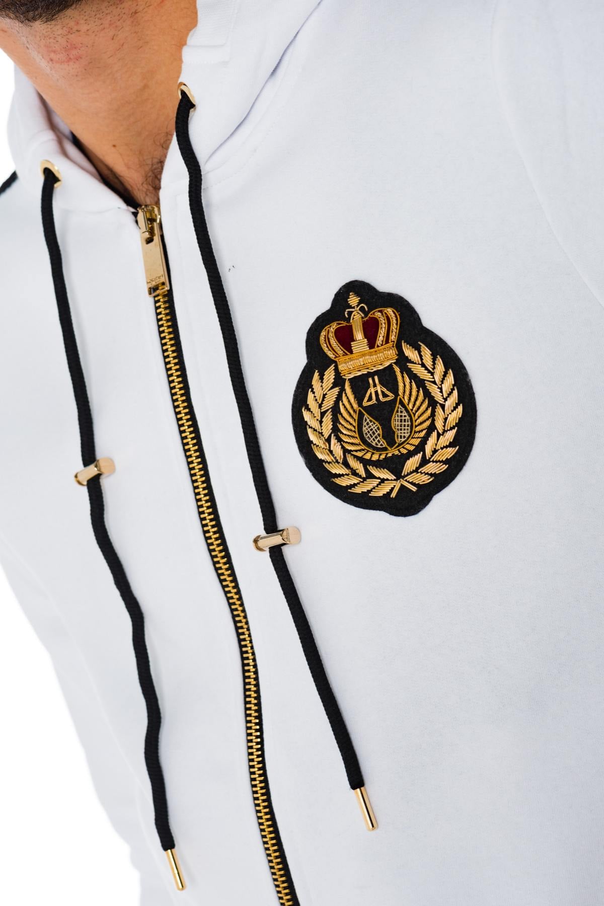 Pull/sweatshirt Homme Horspist BRAD M300 WHITE — vue 5