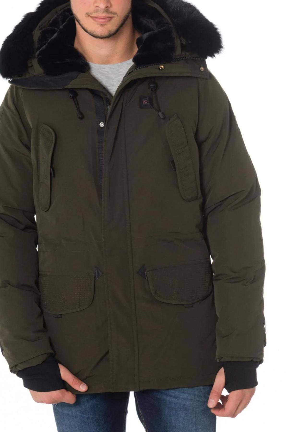 Giacche Uomo Helvetica Mountain Pioneers EXPEDITION MEN EWARM DARK EDITION KAKI — vista 3