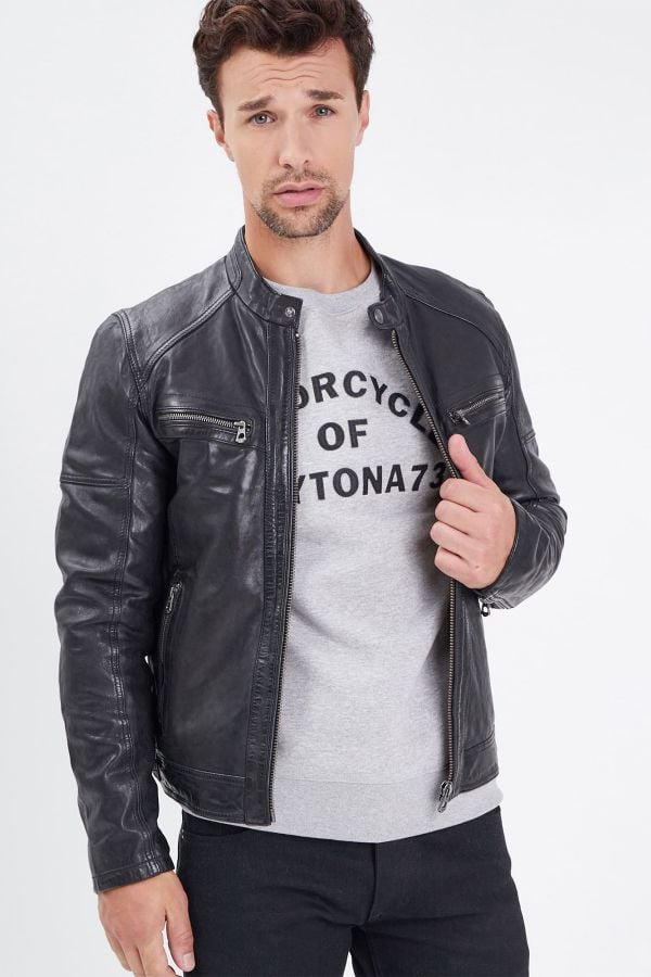 Herren Jacke Daytona COLLINS LAMB PAOLO BLACK