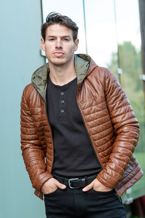 Herren Jacke Oakwood AURELIEN 3 COGNAC 507