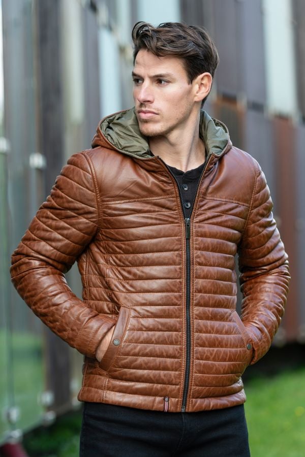 Herren Jacke Oakwood AURELIEN 3 COGNAC 507