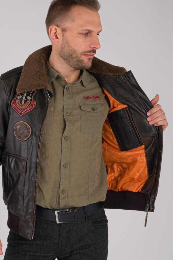 Blouson Homme Redskins PERRY DISCOVERY BROWN