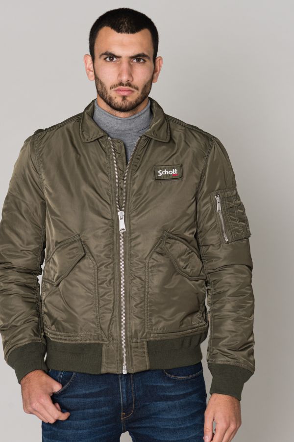 Chaqueta Hombre Schott 210100 ARMY KAKI