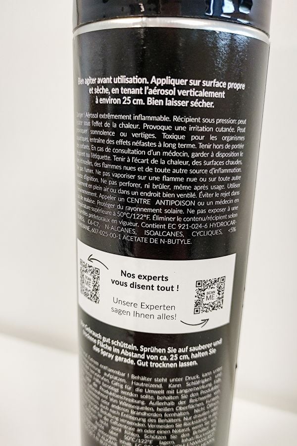 Spray imperméabilisant et protecteur anti-tâches; Spécial cuir, daim et  textiles