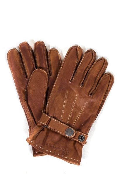 Gants homme Redskins en cuir de vachette cognac