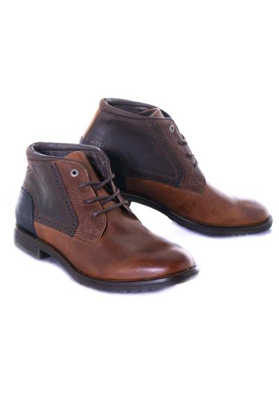 Chaussures cognac homme