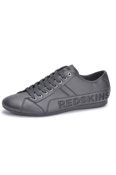 Sneakers aus schwarzem Leder