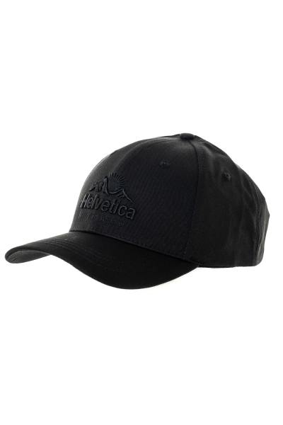 Cappello monocromatico nero con logo