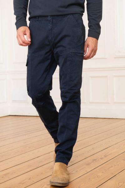 pantalones cargo azul oscuro para hombre