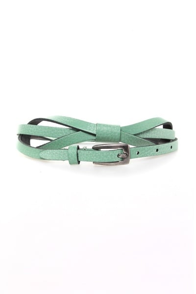 Cinturón de cuero Oakwood para mujer verde