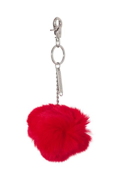 Porte clef rouge feu en lapin Oakwood 