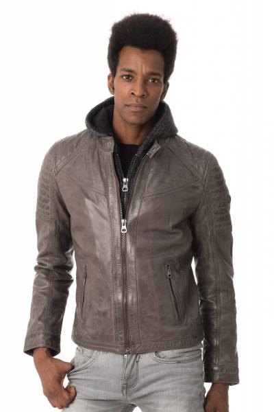 blouson homme redskins en cuir d'agneau