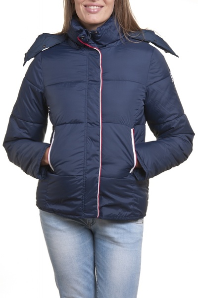 Blouson femme SCHOTT textile bleue