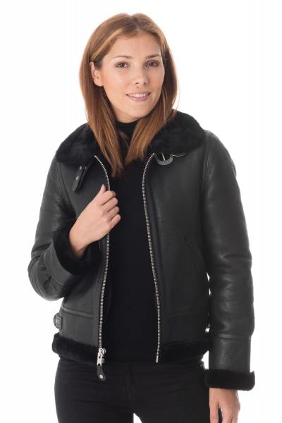 Bomber donna in shearling