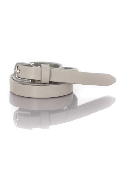 Cinturón de cuero gris claro Vanzetti para mujer
