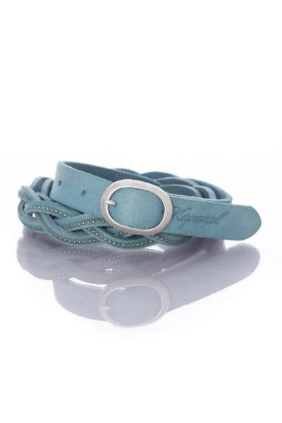 Cintura intrecciata Kaporal blu turchese per donna