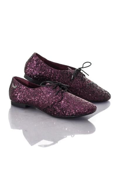 Chaussures femme à sequins violets