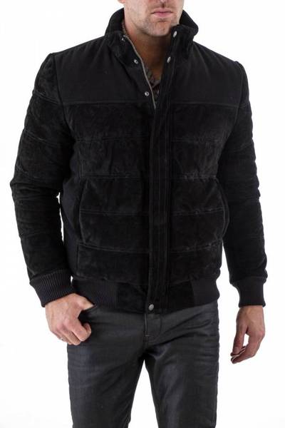 Doudoune Homme bi matière Noire pour Homme