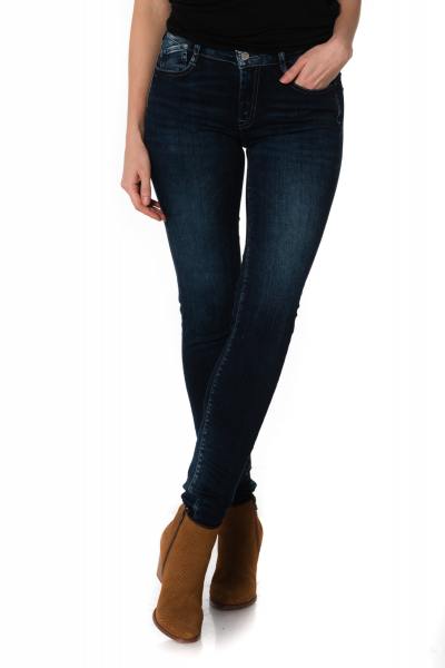 Jean slim femme bleu foncé