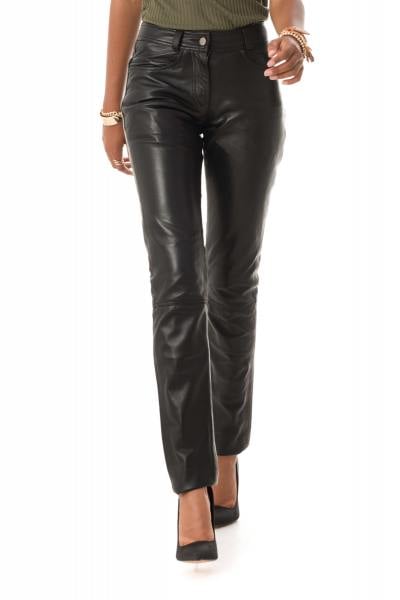 Pantalon en cuir femme en agneau