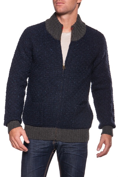 Gilet homme Scotch and Soda laine bleu