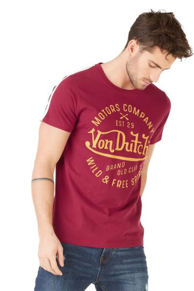 T-shirt homme motors bordeaux