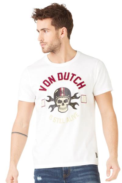 Teeshirt blanc homme tête de mort