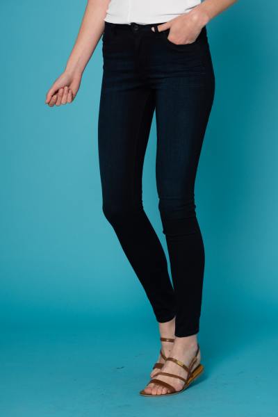  Jeans skinny a vita alta da donna blu Kaporal