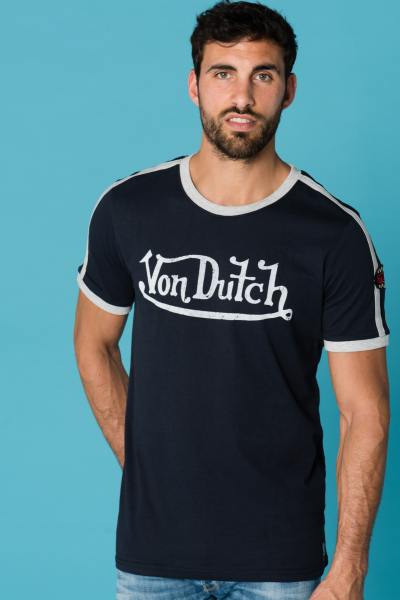 Tee shirt noir manches courtes