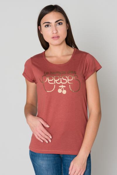 Tee Shirt rouge manches courtes