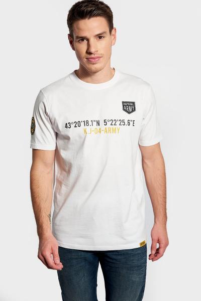 Tshirt homme blanc à col rond