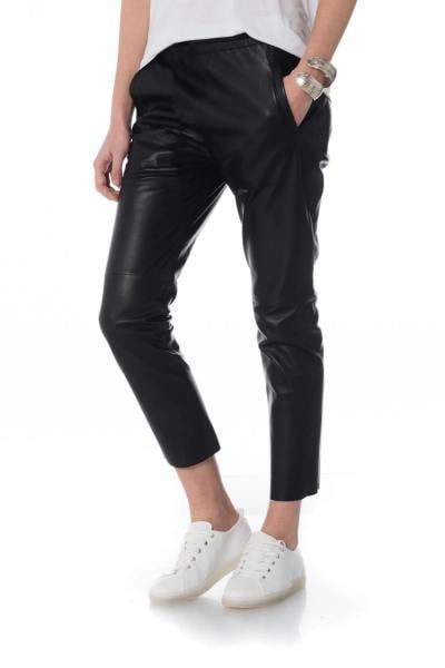 Pantalon en cuir de mouton femme