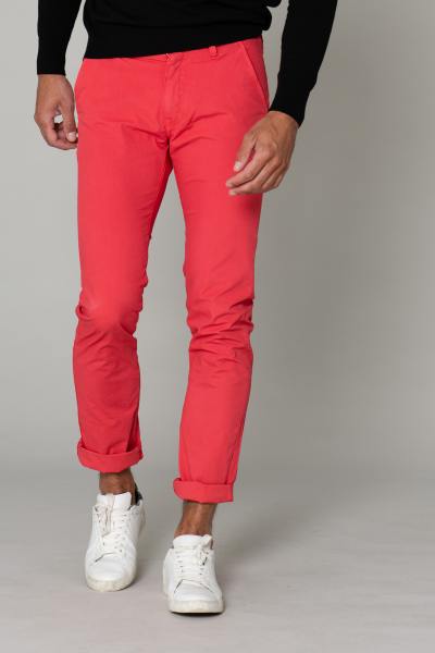 Pantalon chino rouge homme
