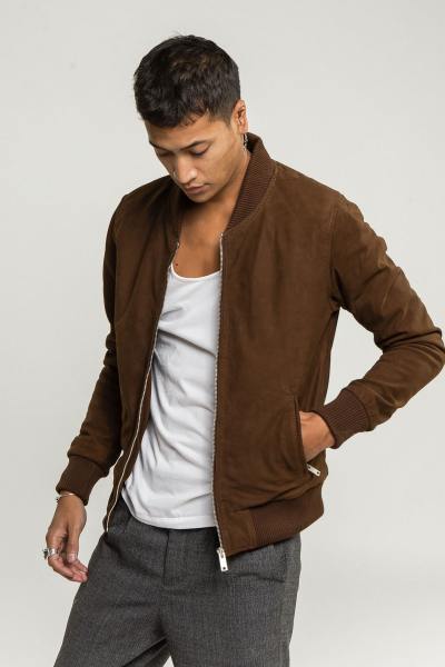 Teddy suede couleur tobacco