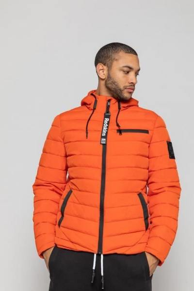 Doudoune textile orange pour homme