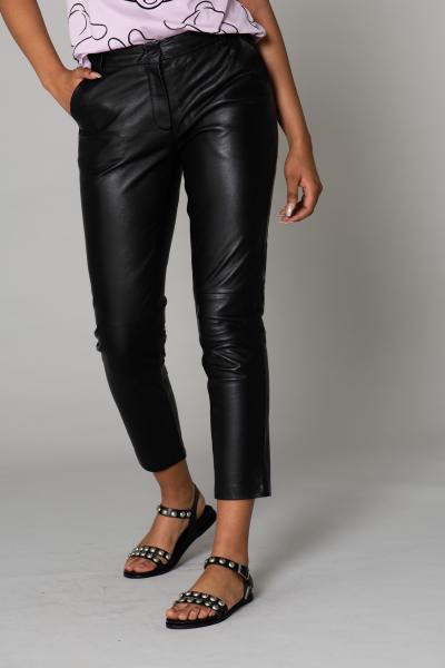 Pantalon en cuir de mouton femme