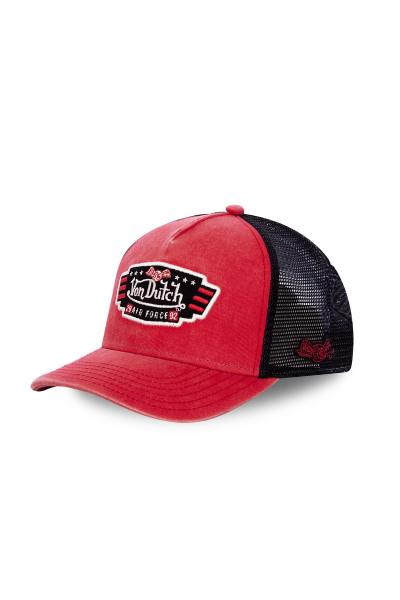 Casquette Air Force rouge et noire