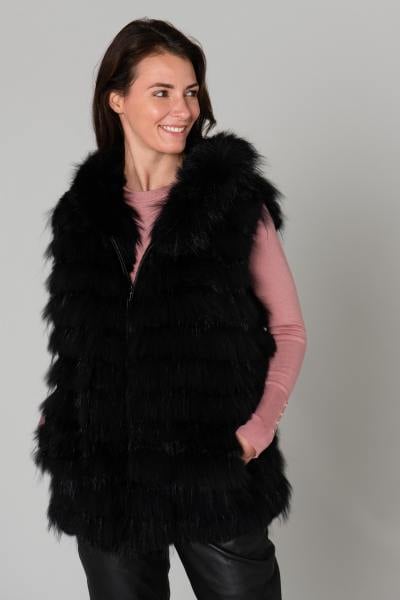 Gilet en fourrure femme