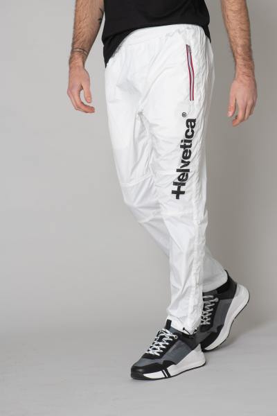 Pantalon de survêtement en polyester blanc